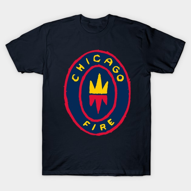 Chicago Fireeee F.C 02 T-Shirt by Very Simple Graph